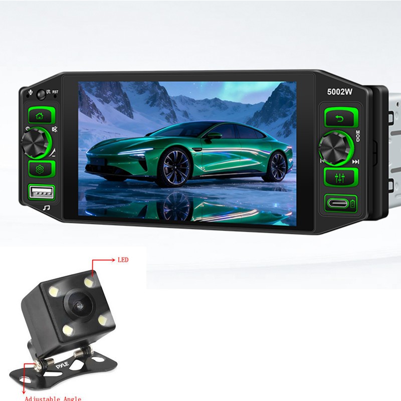 1Din Car Multimedia MP5 Player Touch Screen FM/RDS Radio Stereo Mirror Link