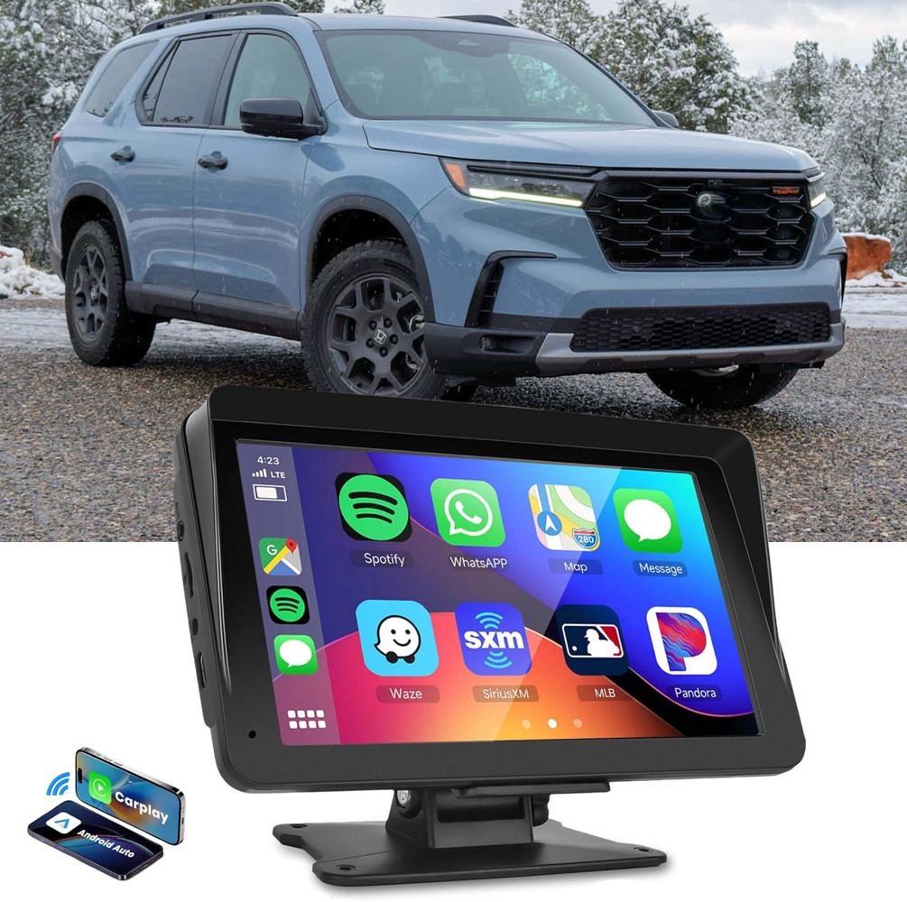 7″ Car Radio wireless Stereo Touch Screen Carplay Android For Honda Pilot 17-24