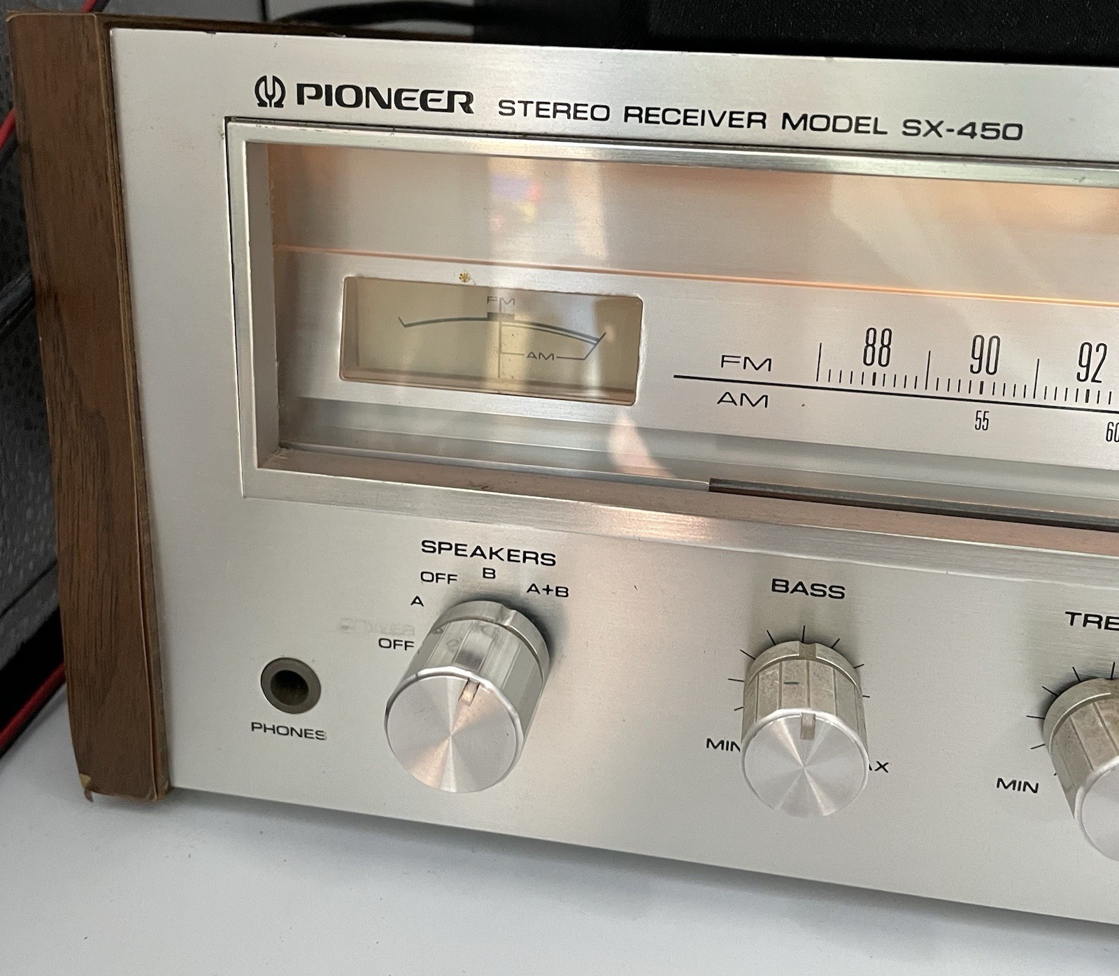Pioneer SX-450 15-watt per channel Solid-State AM/FM Stereo Receiver- Tested