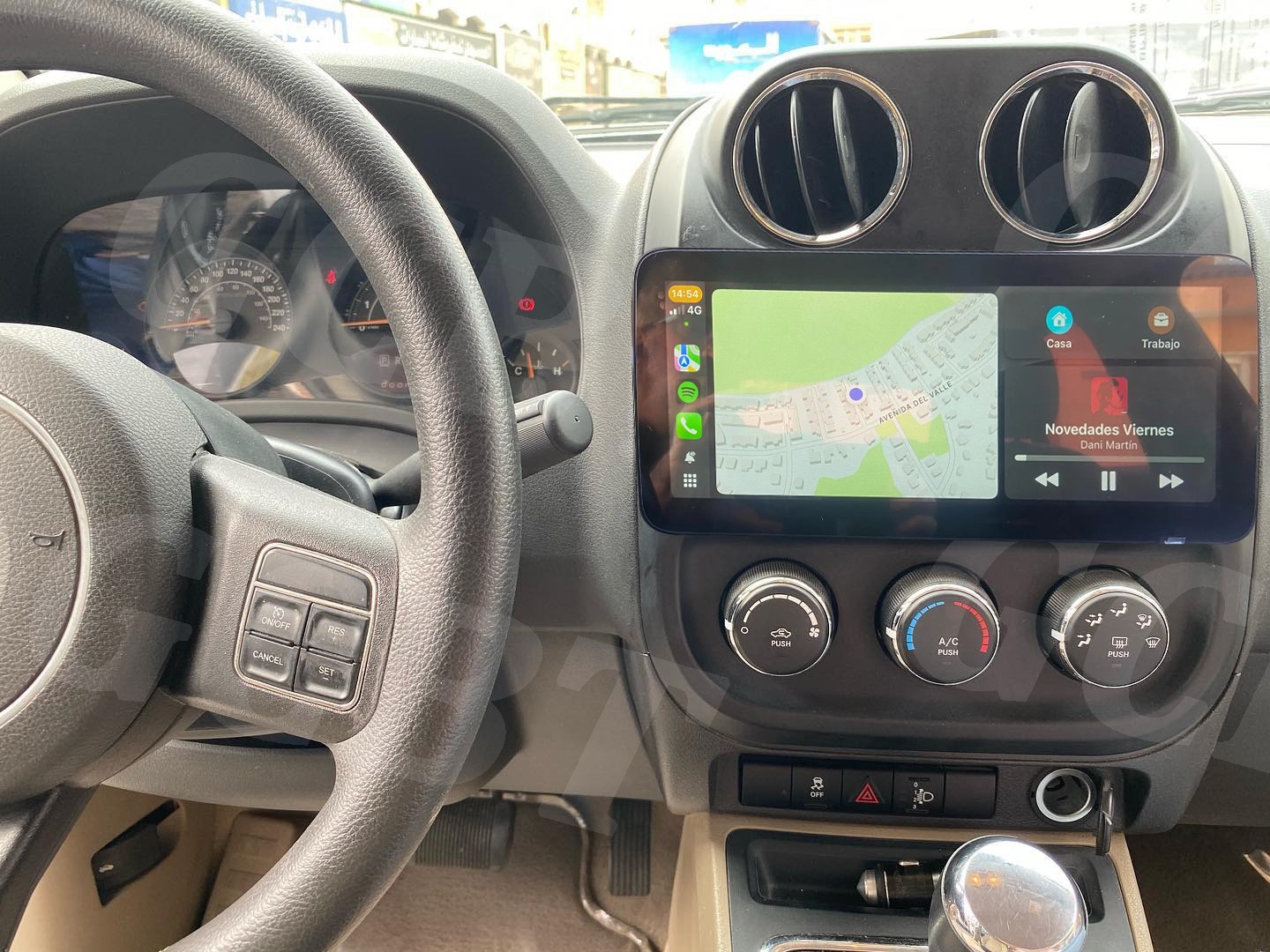 Wifi CarPlay Android 15.0 Radio GPS Stereo DSP 64GFor Jeep Patriot 2009-2016