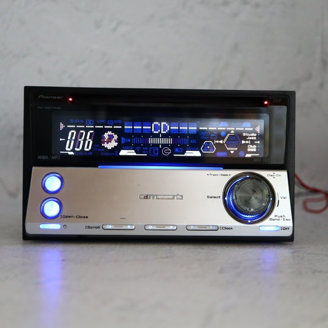 Carrozzeria FH-P077MD 2DIN CD MD CD-R/RW MDLP DSP Fully maintained Working JP