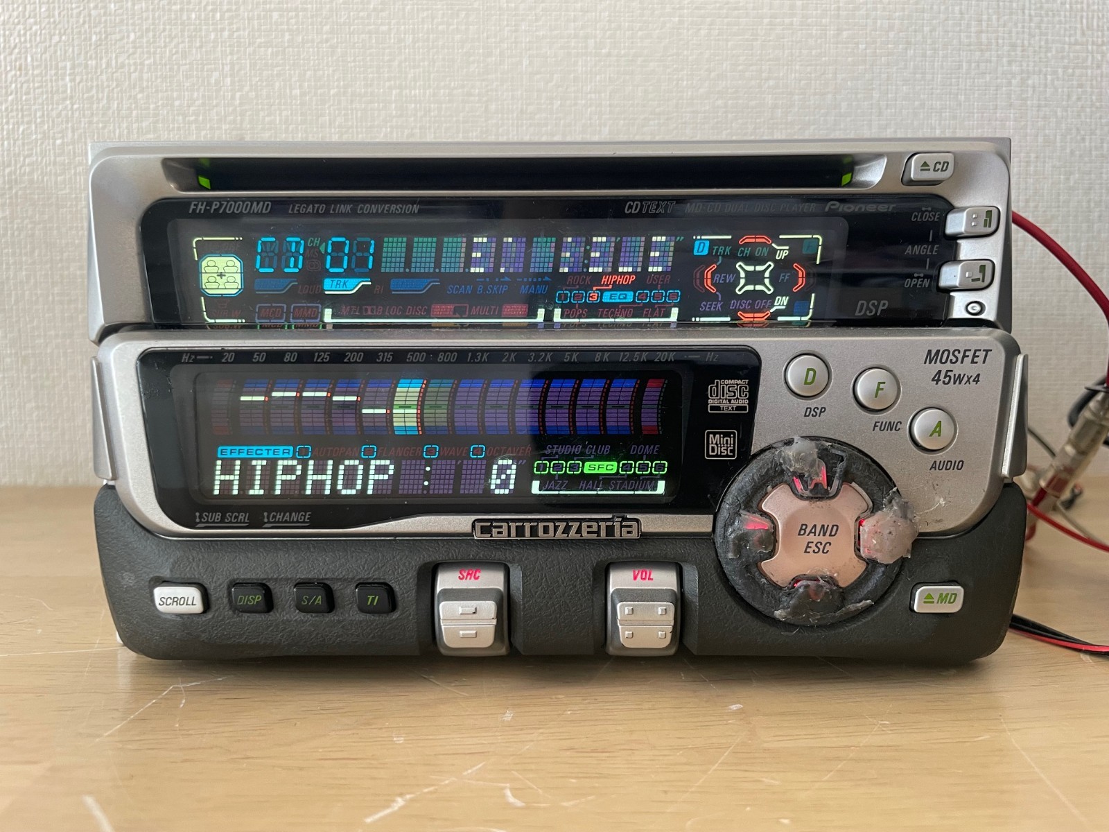 Pioneer Carrozzeria FH-P7000MD 2Din Car Audio MD CD Player