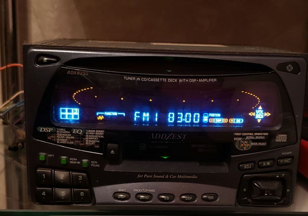 Addzest ADX8255 Car Stereo CD Cassette Receiver JDM Parts Repair As Is