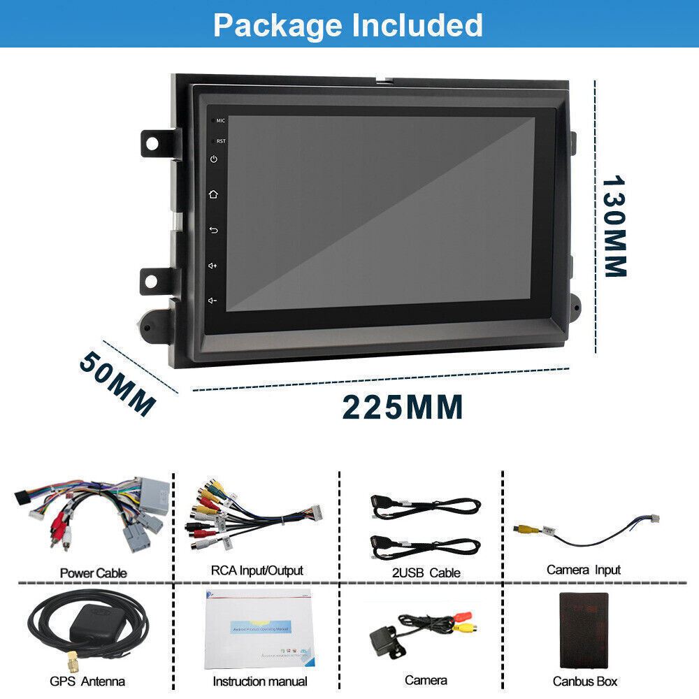 For 2004-2008 Ford F150 F-150 Car Stereo Radio Apple Carplay Android 14 GPS Navi