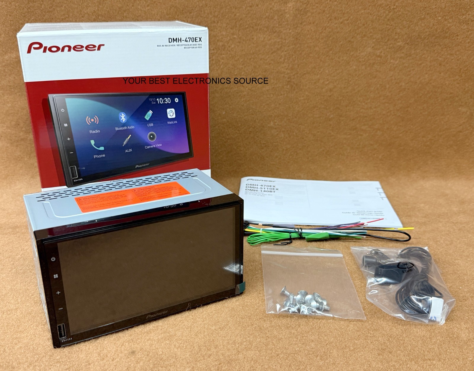 NEW Pioneer DMH-470EX 7″ LCD Digital Media Receiver w/ Bluetooth