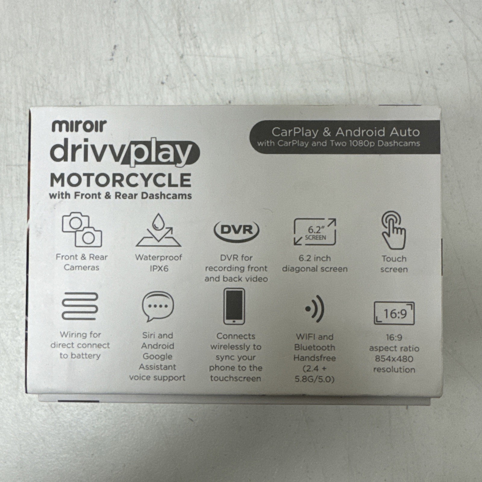 Miroir Drivvplay 7″ CarPlay Android Auto Bluetooth WiFi Screen – Fast Ship