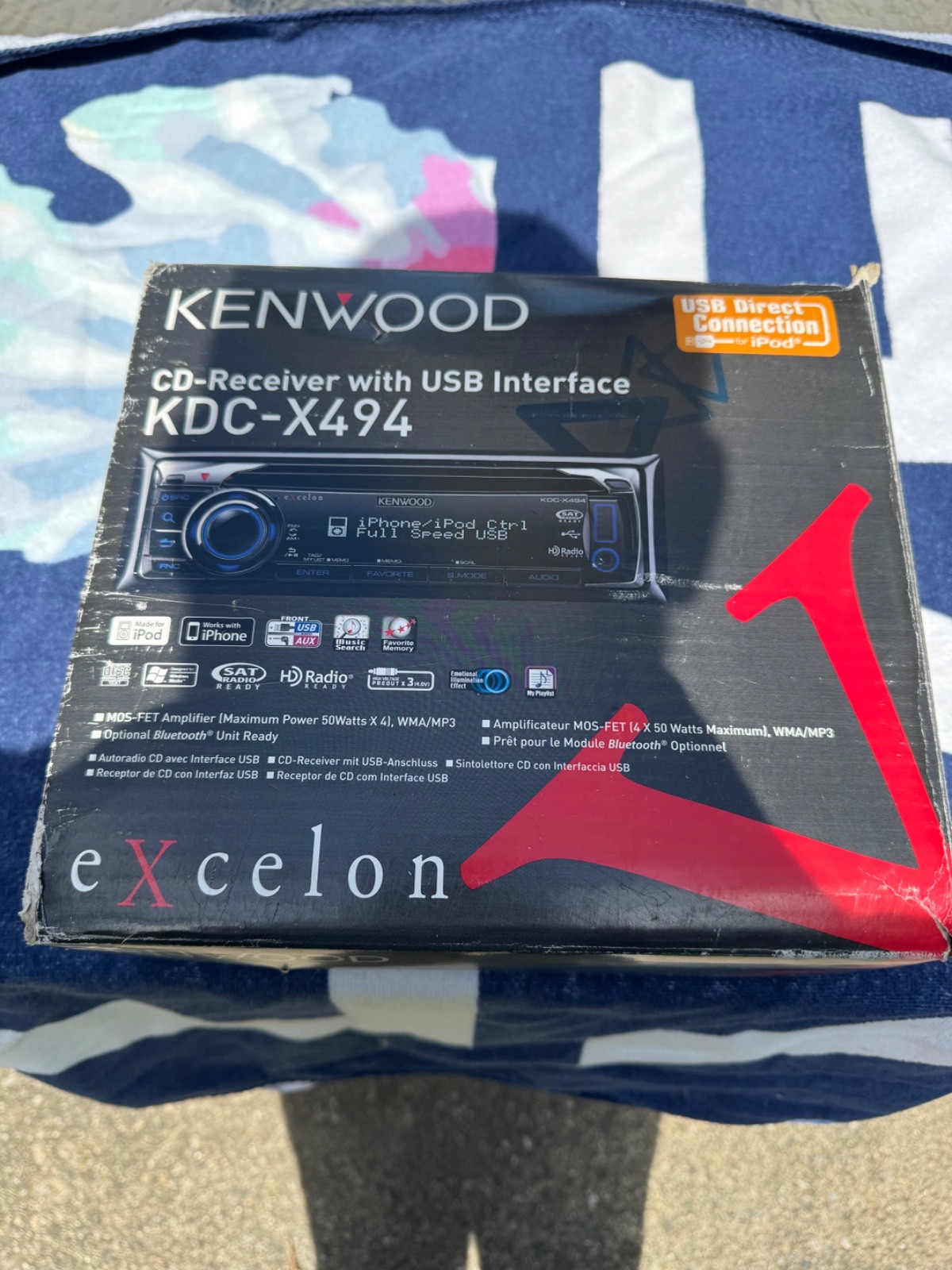 Kenwood Excelon KDC-X494 Radio & CD Player With Remote