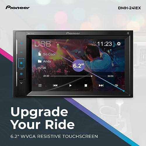 6.2″ Resistive Touchscreen, Double Din – Bluetooth, Backup Camera, DMH-241EX
