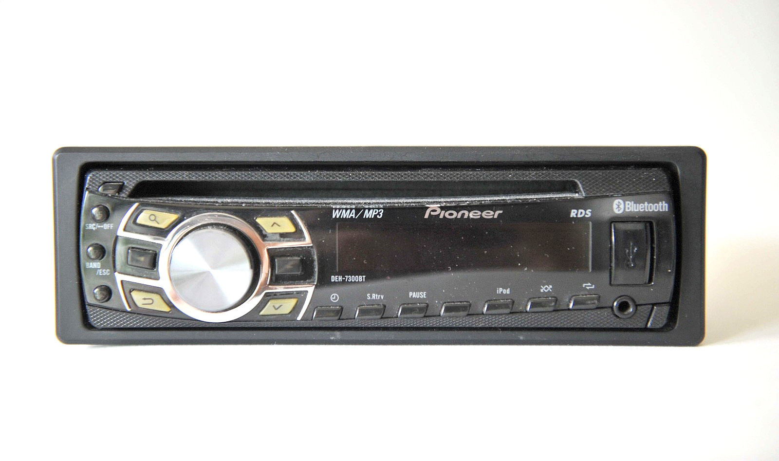 Pioneer DEH-7300BT CD MP3 USB Bluetooth In-Dash Car Stereo Tested w/ Faceplate