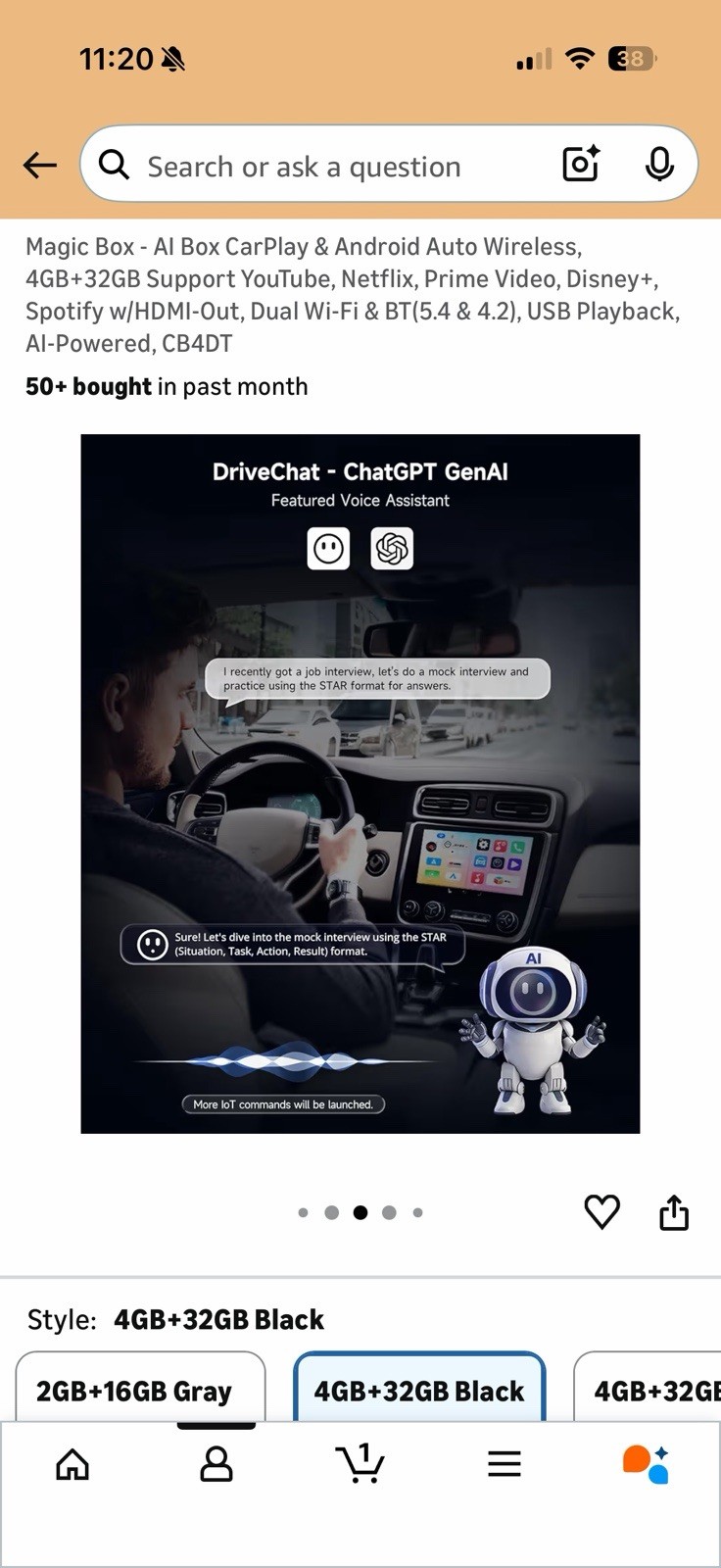 Brand New Magic Box – AI Box CarPlay & Android Auto Wireless, 4GB+32GB Support