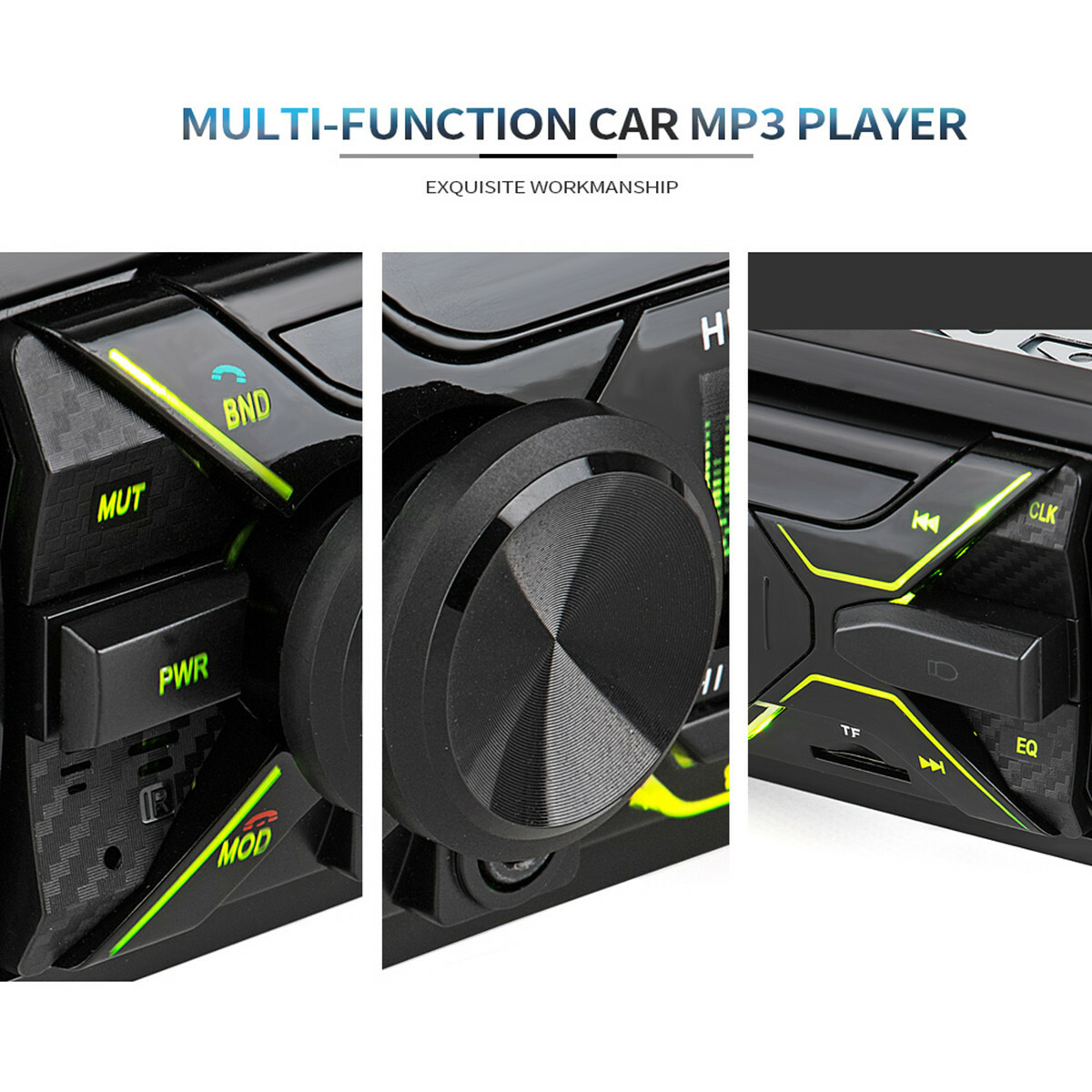 12V 1 Din Car Radio Bluetooth Stereo FM/USB/AUX/SD In-dash Head Unit MP3 Player