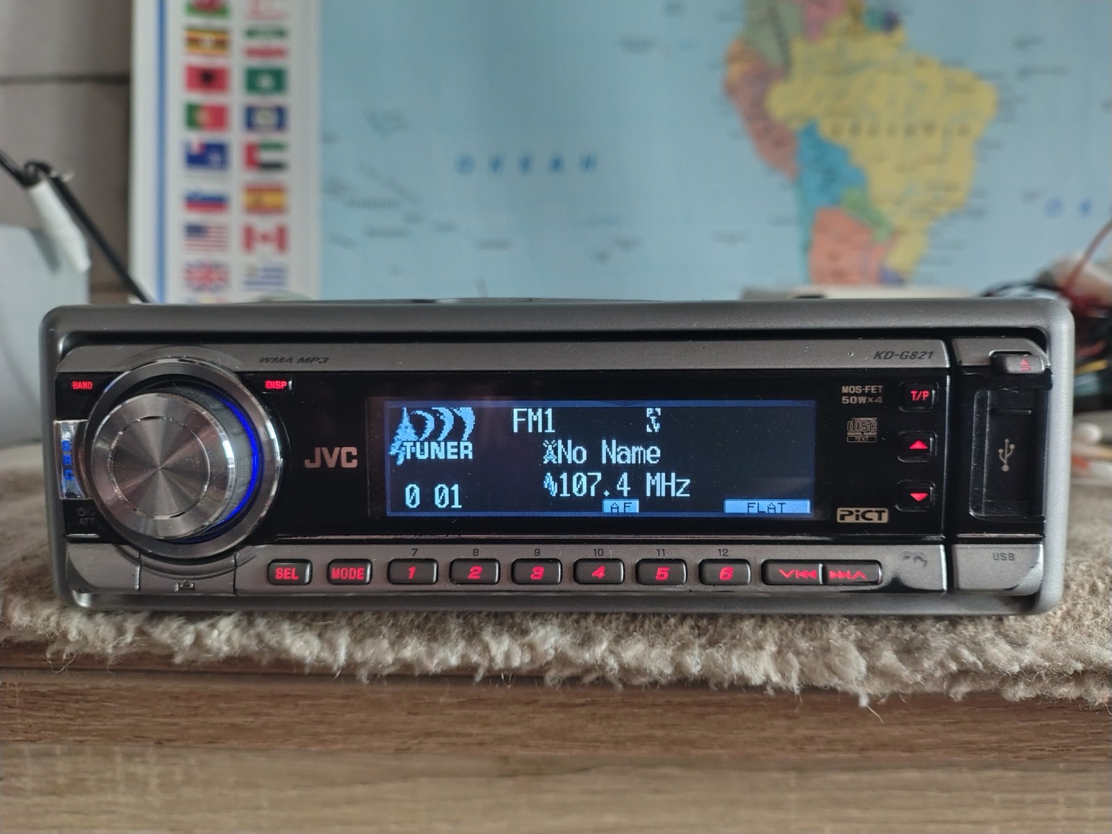 JVC KD-G821 Car Radio Stereo Mobile Media Station Fully Working Great Shape