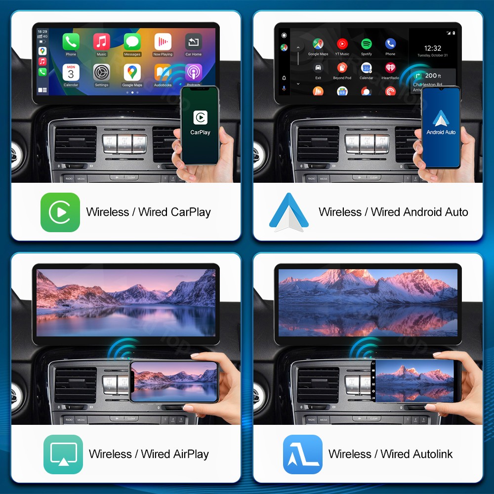 12.3′ Wireless CarPlay Multimedia TouchScreen For Benz G G550 W463 G500 NTG4.5/5