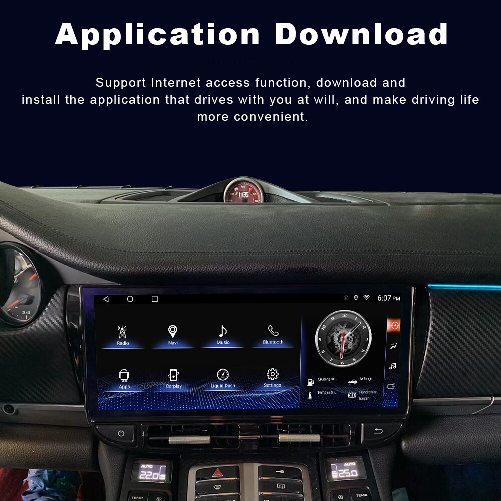 Android Car GPS 12” Radio Stereo Carplay 4+64G For Porsche Panamera 2010-2016