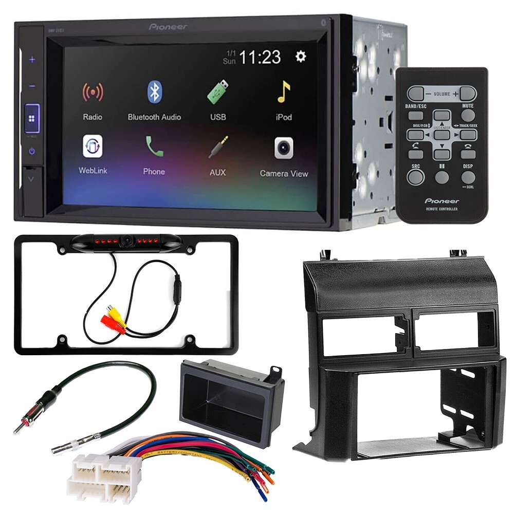 Pioneer DMH-241EX Bluetooth Car Stereo Cam Package for 1988-94 GM Full Size C/K