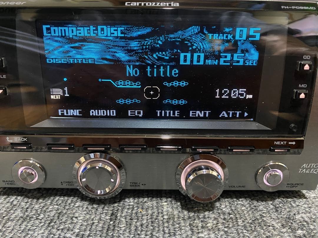 Pioneer Carrozzeria FH-P099MD 2DIN CD MD Receiver For Repair As-Is Japan
