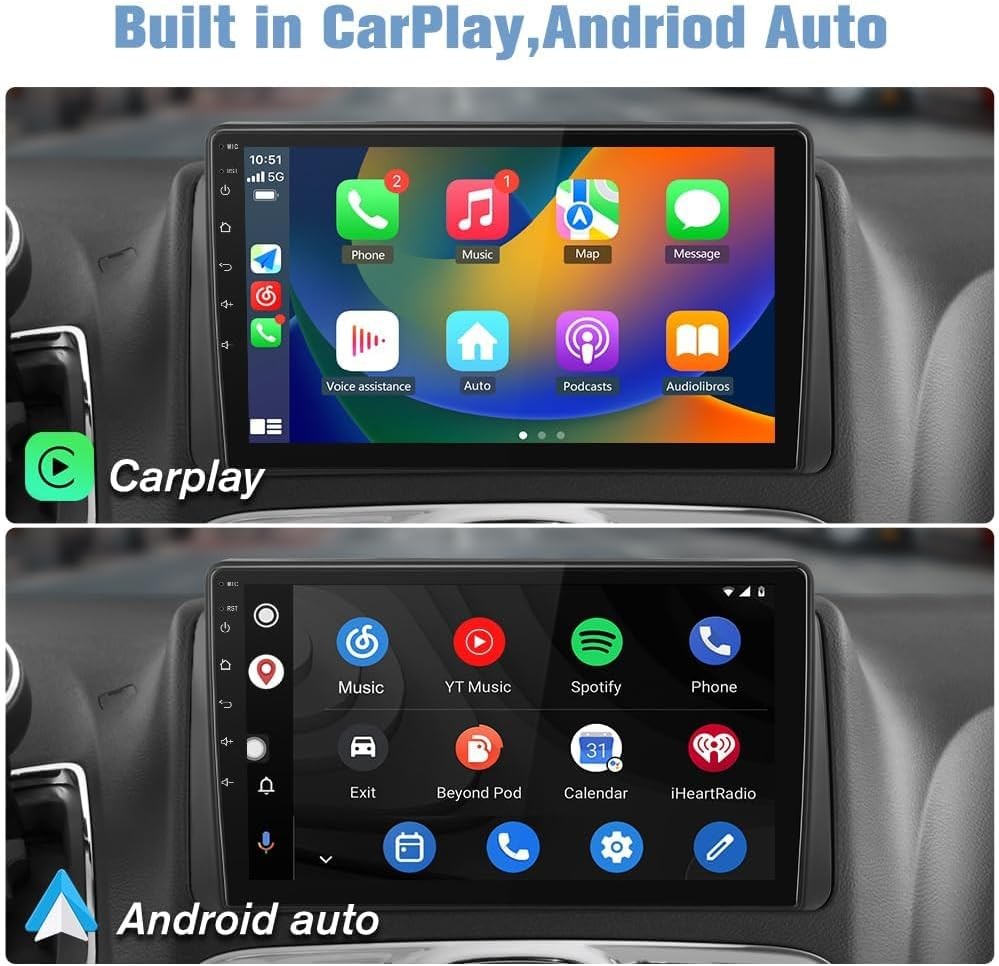 9″ Wireless Carplay & Android Auto Stereo for Grand Caravan, Town & Country