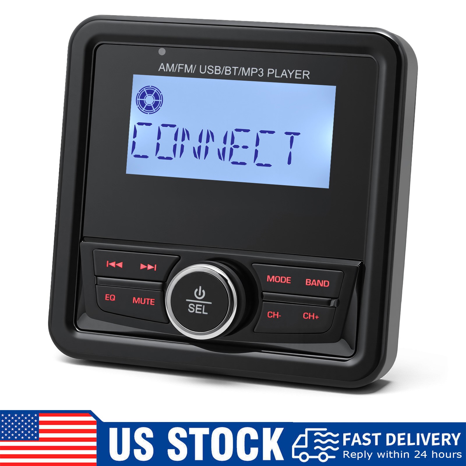 MP3 Marine Bluetooth Stereo Radio Boat Audio Player with FM/AM Digital Speaker