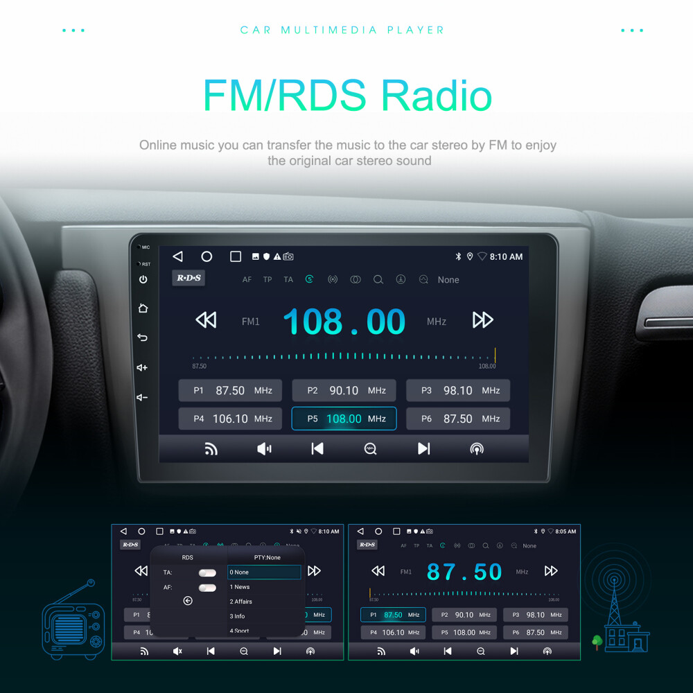 For Toyota Tundra 2014-2021 4+ 64GB Car Stereo Radio Android 15 GPS WIFI CarPlay