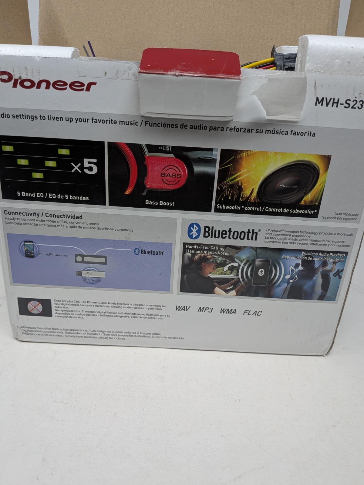 Pioneer MVH-S235BT Bluetooth USB AM/FM Android Car Digital Media Receiver