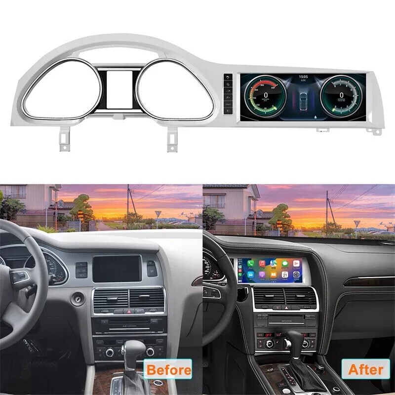 10.25″ For AUDI Q7 2005~2015 Android 13 Car Radio Stereo GPS Navi Carplay 6+128G