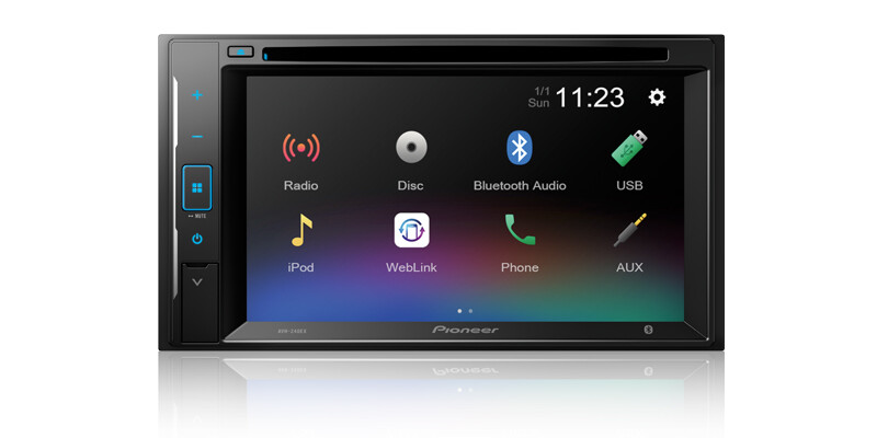 Pioneer AVH-240EX 6.2″ Touchscreen DVD Receiver + XV-30LCC License Plate Camera