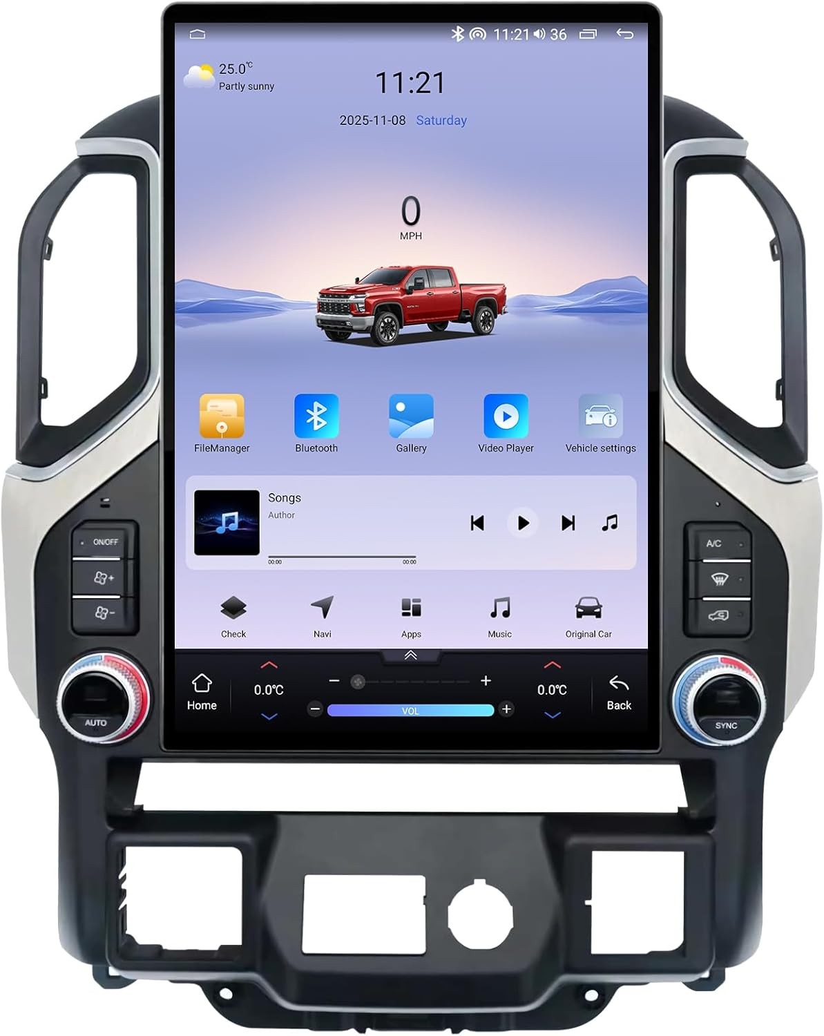 For Chevrolet Silverado GMC Sierra 2019-2022 Vertical Screen 2K 15.6″ GPS radio