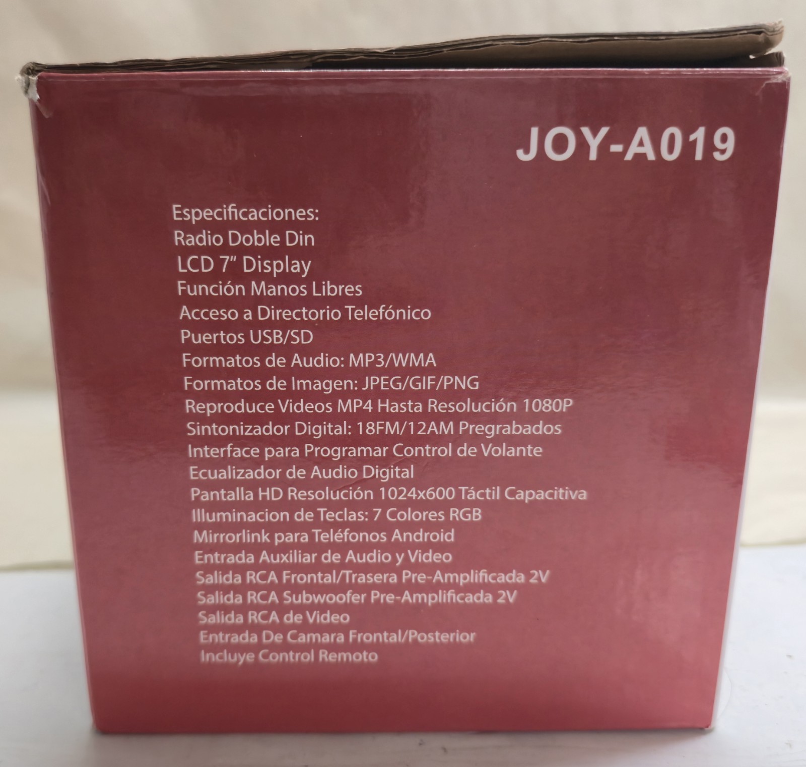 JoyBring JOY A019 7″ HD Car Multimedia Player Touchscreen Bluetooth FM AUX MP4