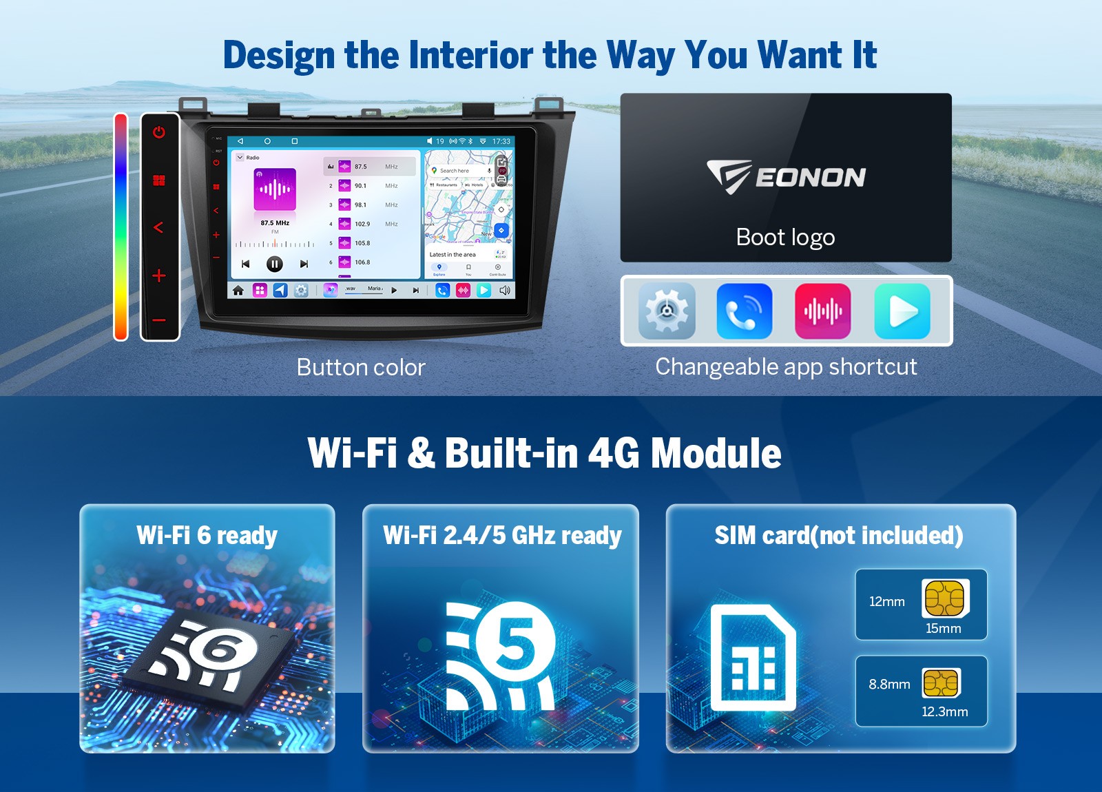 For Mazda 3 2010-2013 9″ QLED 6+64 Android Auto Car Stereo CarPlay Plug and Play