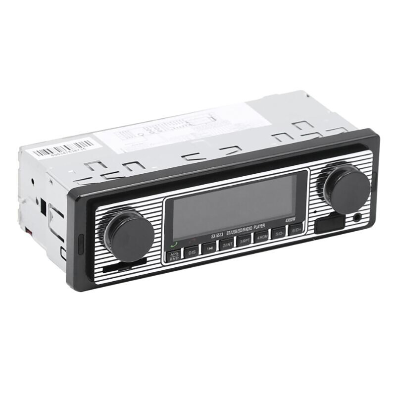Vintage Car FM Radio MP3 Player bluetooth USB Classic Stereo Audio Receiver AUX