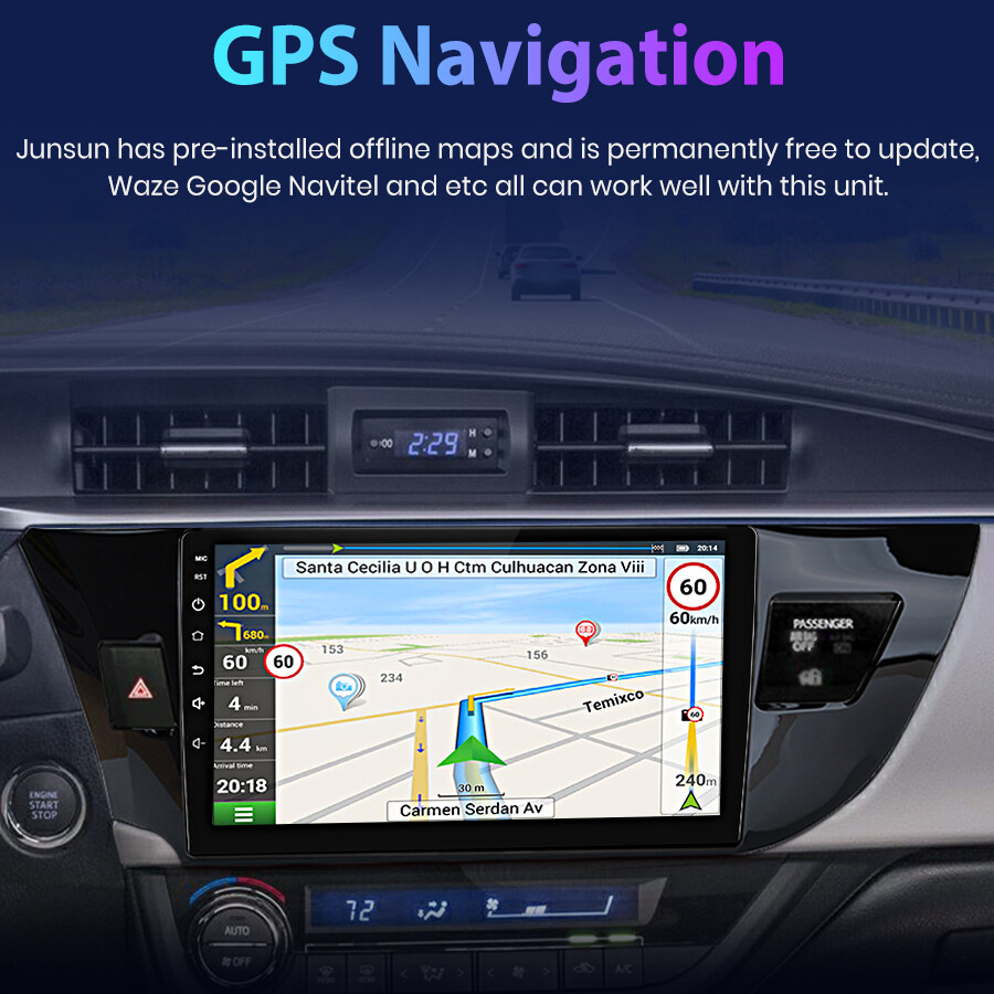 ANDROID 15 FOR TOYOTA COROLLA 2014-2016 32GB CAR STEREO RADIO GPS PLAYER CARPLAY