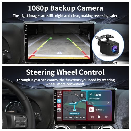 Car Stereo Radio for Jeep Wrangler JK, Compass, Grand 2GB RAM+64GB ROM