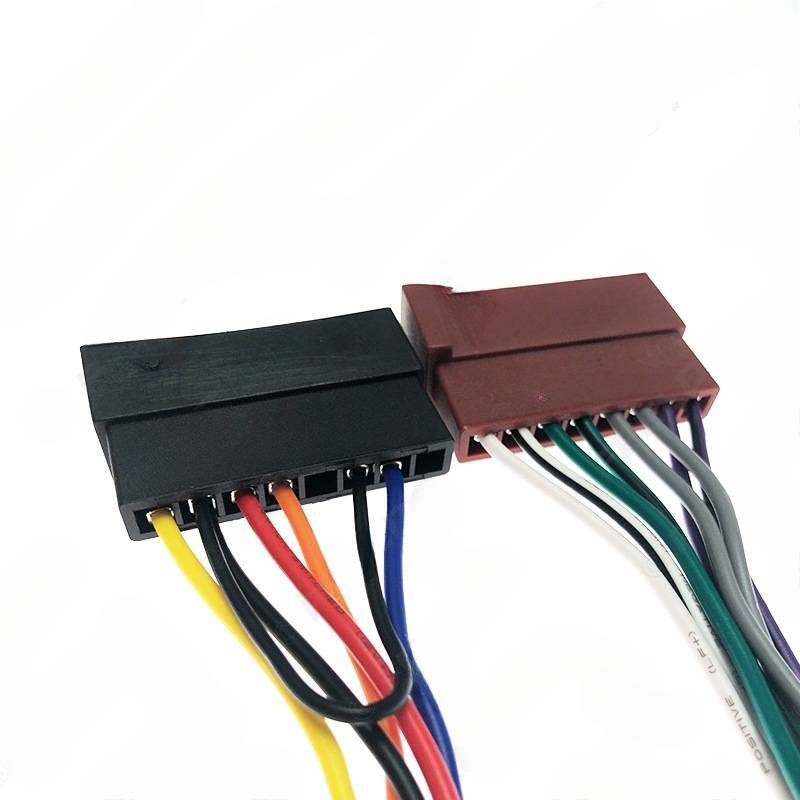 for Ford/Jaguar/Lincoln/Mercury power dual head car ISO audio modification cable