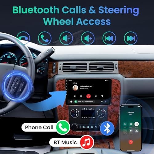 4+64GB Android 13 Radio for 2007-2013 Chevy Tahoe Suburban: 9 inch 8Core