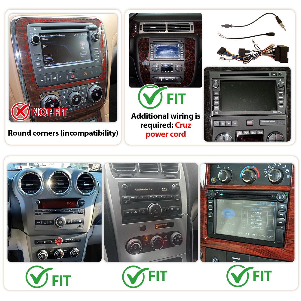 7″ Android 13 Car Stereo GPS CarPlay WiFi for Chevy GMC Silverado FM Radio 2+32G