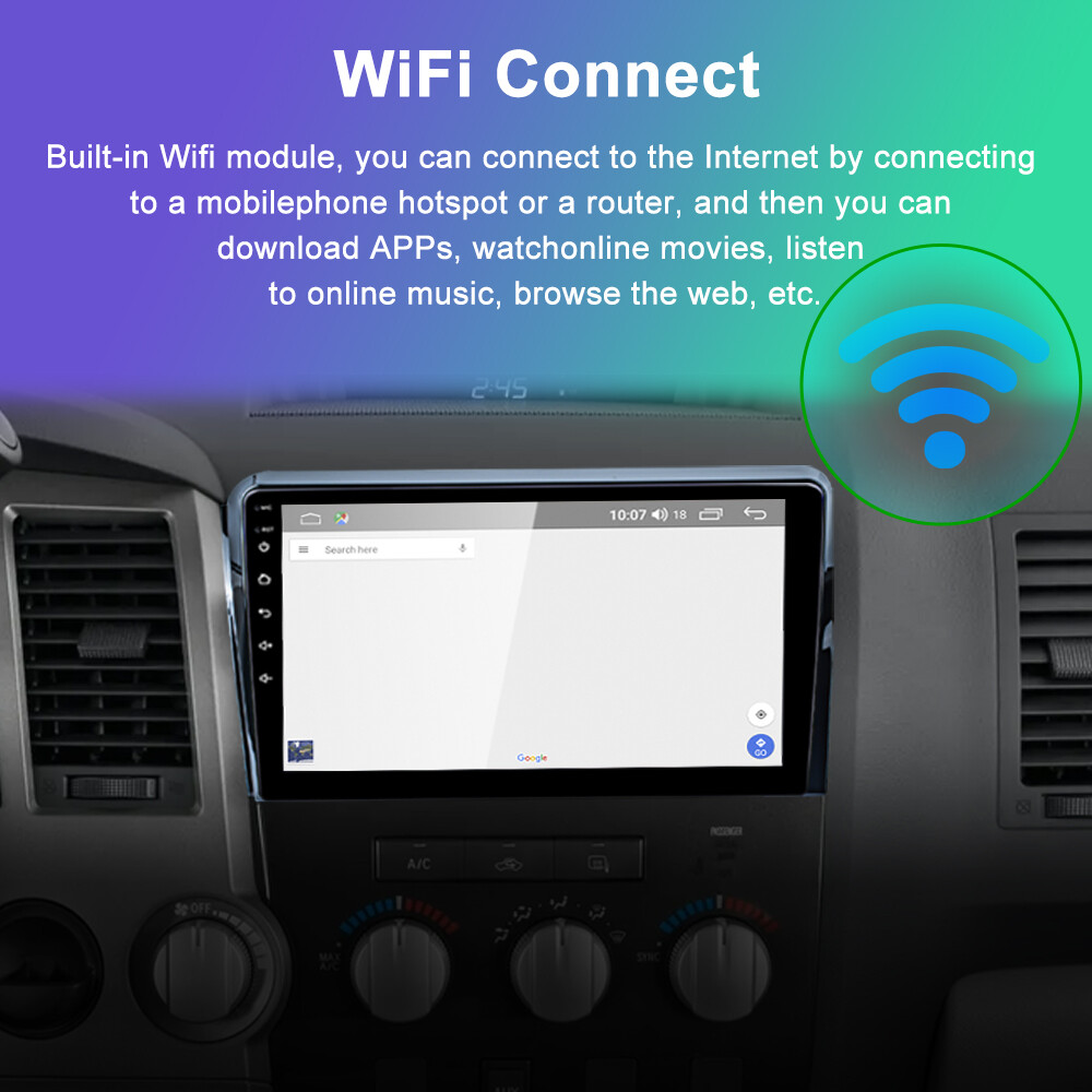 Android 13 For 2007-13 Toyota Tundra 2008-19 Sequoia Car Stereo GPS Nav BT Radio
