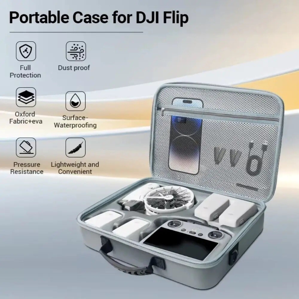 Storage Bag For DJI FLIP Fly More Combo Portable Carrying Case With Strap