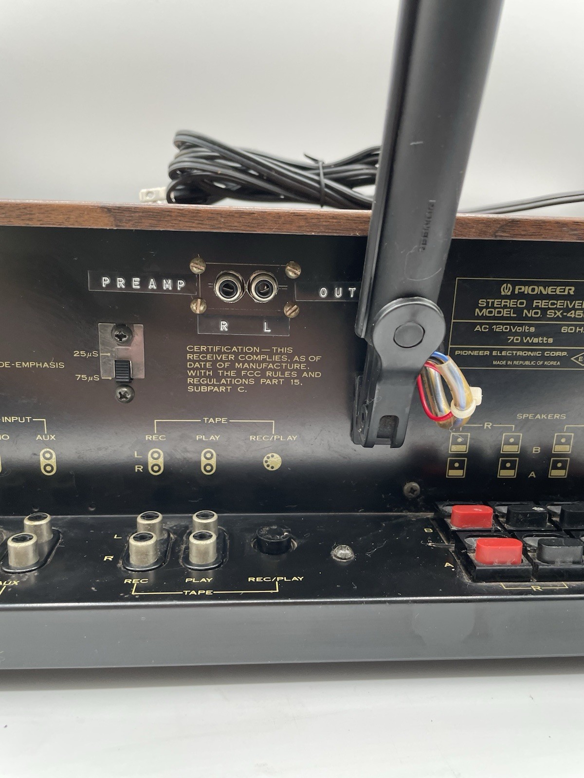 Pioneer SX-450 15-watt per channel Solid-State AM/FM Stereo Receiver- Tested
