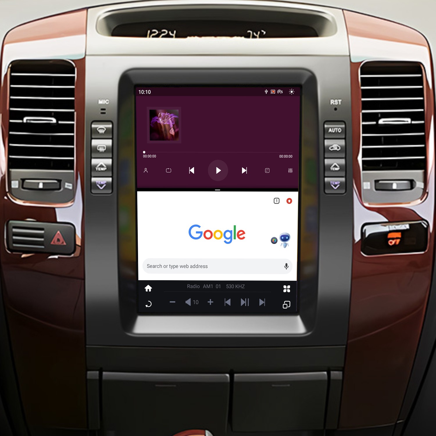 10.4″ For 2002-2009 Toyota Prado Lexus GX470 4+64GB CarPlay Car Stereo Radio GPS