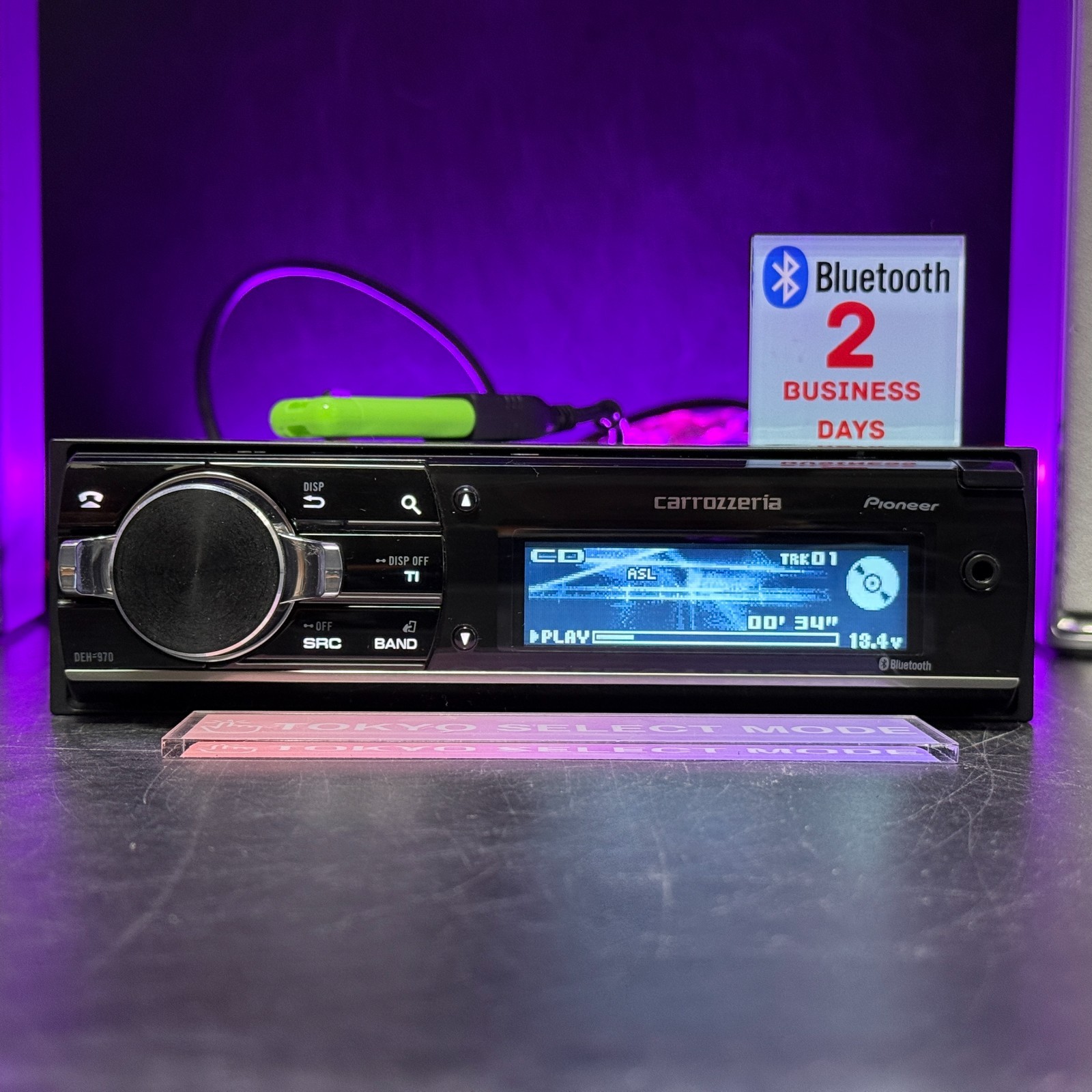 Carrozzeria DEH-970 1DIN Car Audio CD Bluetooth USB Receiver w/Remote JDM Tested