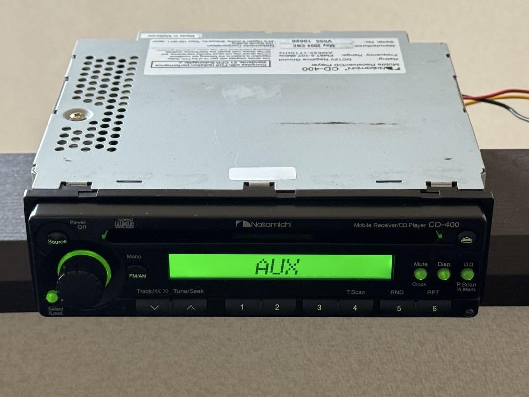 Near Mint! Nakamichi CD-400 Car Stereo Head Unit Complete Set w/ Wiring