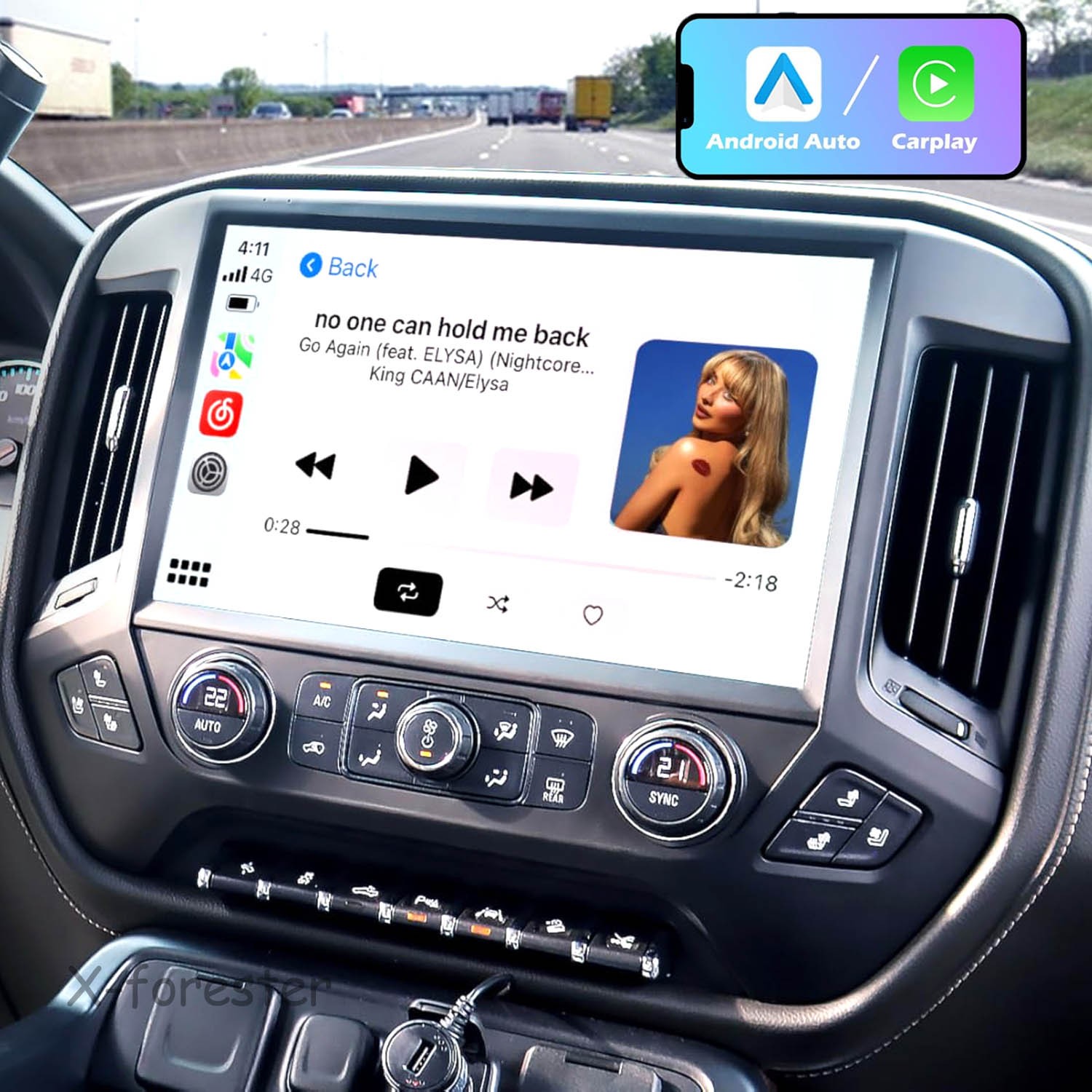 13.1” Car Stereo Radio For Chevy Silverado GMC Sierra 2014-2018 Carplay Android