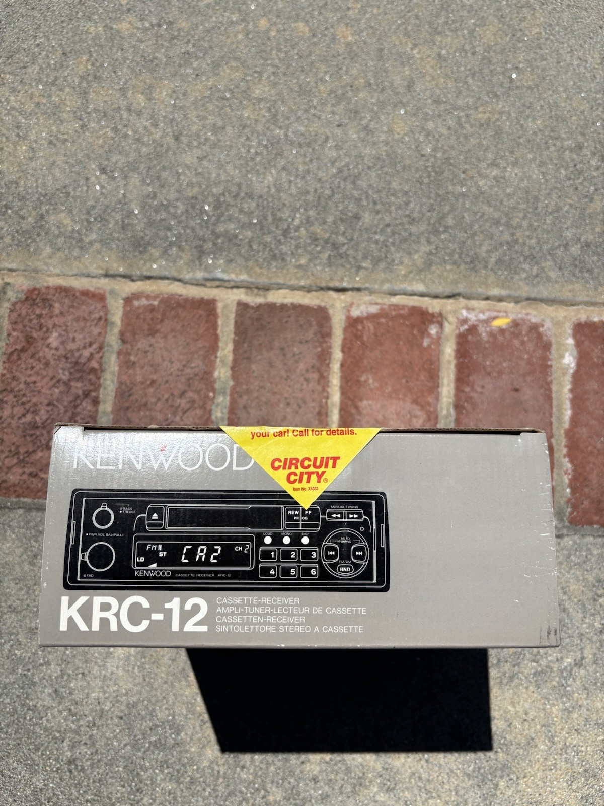 NEW In Box Kenwood KRC-12 Cassette Receiver
