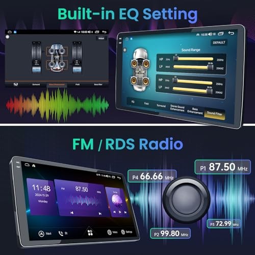 4Core 64G ROM Car Radio Stereo for Toyota 10 Inches 4 Core 2G RAM+64G ROM