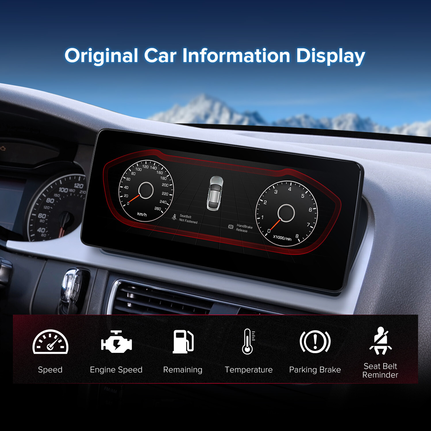 For Audi A4 A5 LHD 12.3″ Android Radio Player Wireless CarPlay IPS Screen 4G 64G