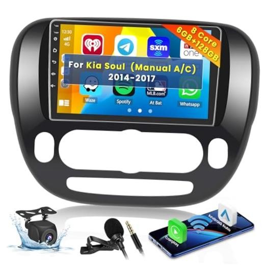 [8 Core 6G+128G] Android Radio for Kia Soul 2014-2017 (Manual A/C) with 6+128G
