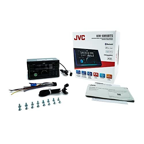 Jvc Jvc Kw-x855bts 2-din Digital Media Receiver Featuring Blue