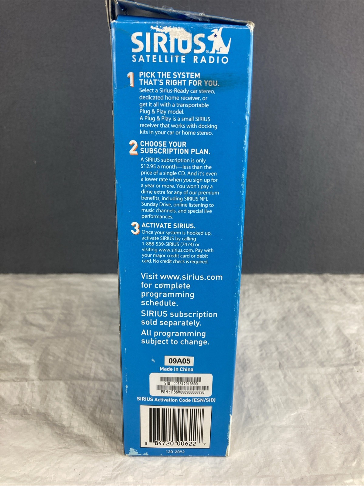 Sirius Satellite Radio Sirius One All-In-One Car Kit with remote NOS