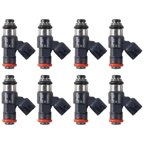 Set of 8 Fuel Injectors 12609749 Direct Replacement for 2009-2013 Cadillac
