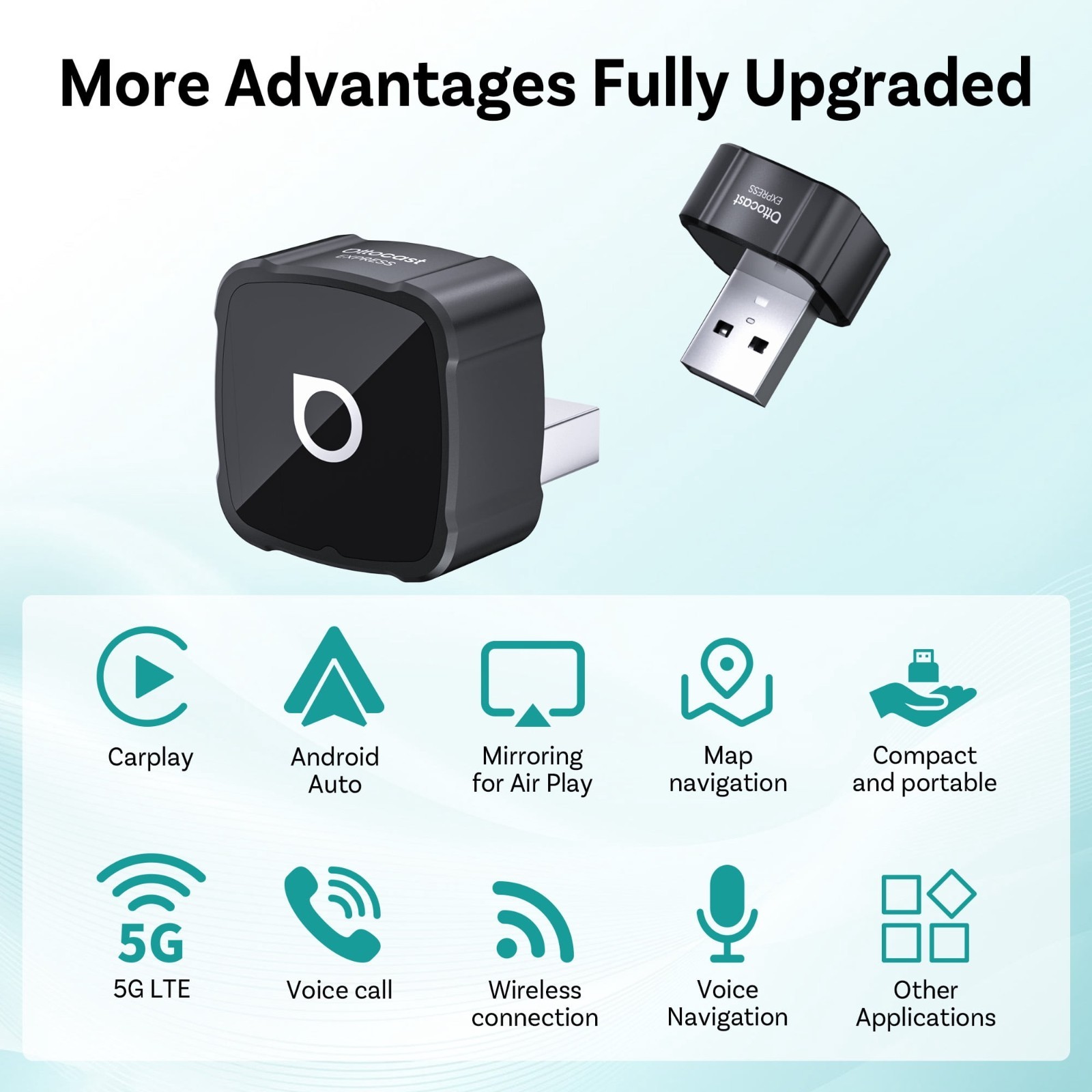 3in1 Ottocast Wireless Android Auto/CarPlay Adapter For Wired CarPlay +Airplay